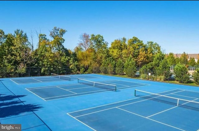 view of tennis court