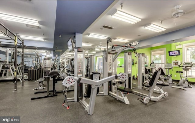 view of exercise room