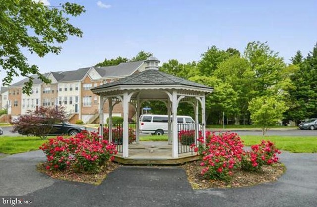 view of home's community featuring a gazebo