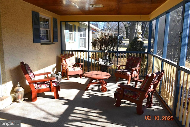 view of sunroom / solarium