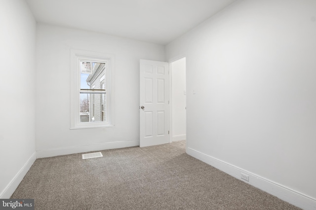 view of carpeted empty room