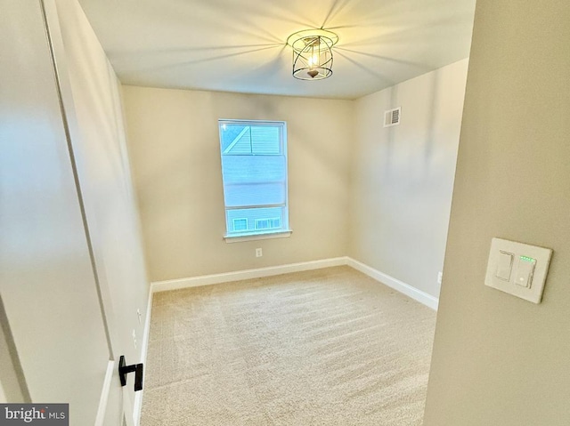 view of carpeted empty room