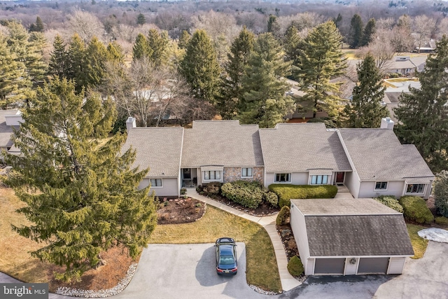 birds eye view of property