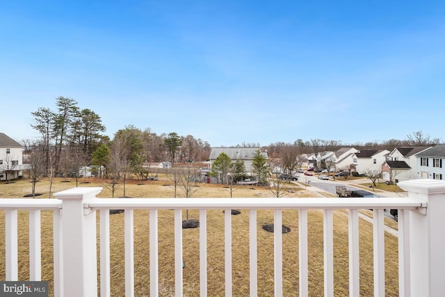 view of yard with a residential view