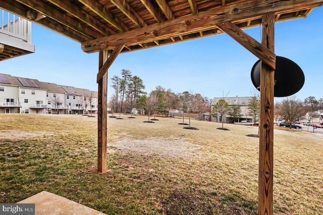 view of yard with a residential view