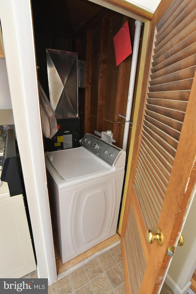 laundry room with washer / dryer and laundry area