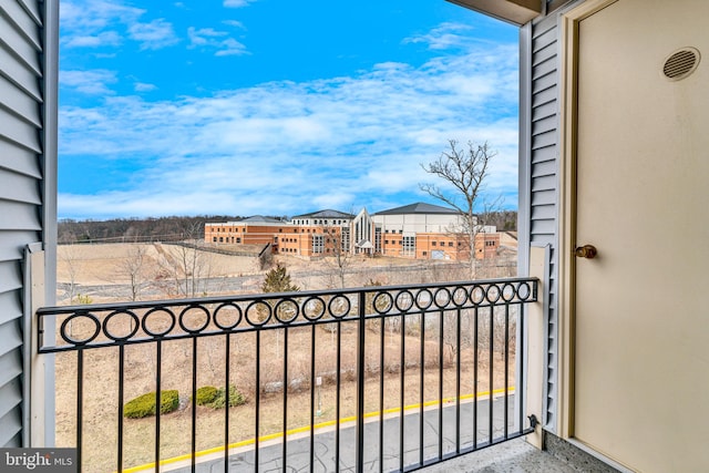 view of balcony