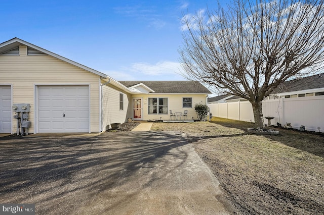 ranch-style house with a garage