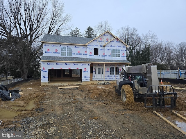 view of property under construction