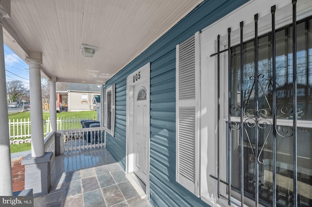 view of patio / terrace with covered porch