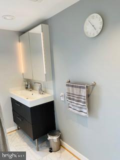 bathroom featuring vanity