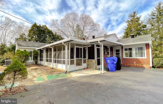 5425 Indian Head Hwy, Indian Head, MD 20640 - rear view of property with cooling unit and a sunroom