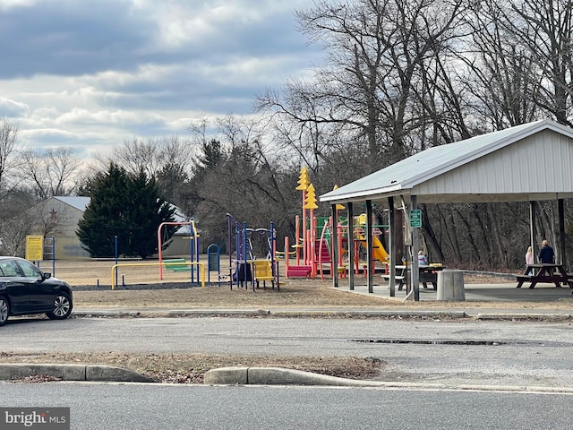 view of jungle gym