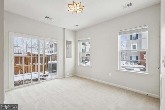 view of carpeted empty room