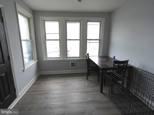 dining room featuring hardwood / wood-style flooring