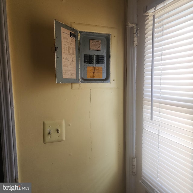 utility room featuring electric panel