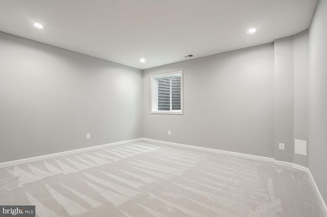 view of carpeted empty room