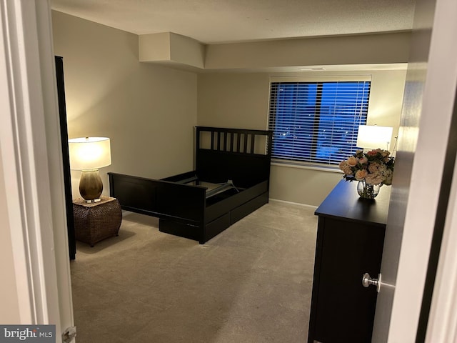 bedroom with carpet flooring