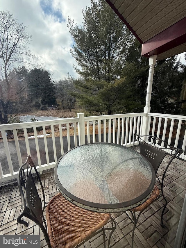 view of wooden terrace