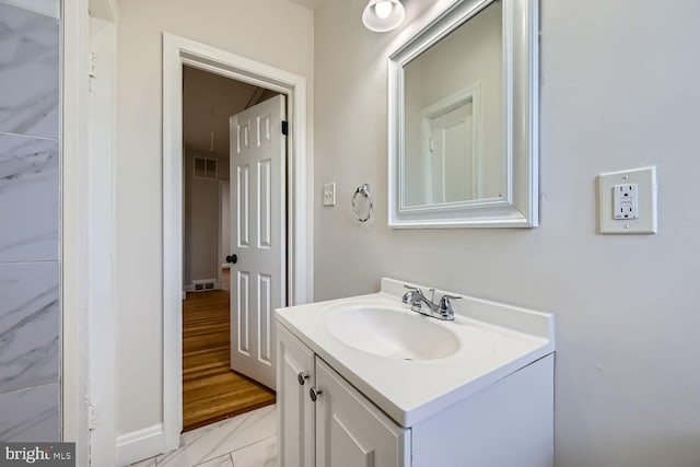 bathroom featuring vanity