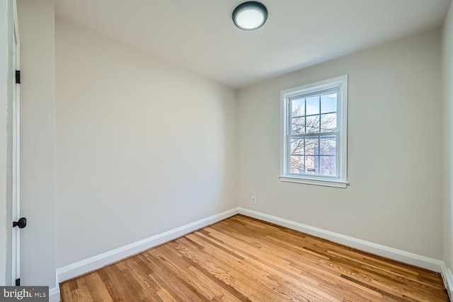 empty room featuring light hardwood / wood-style floors