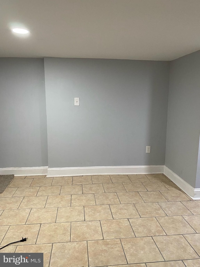 view of tiled empty room