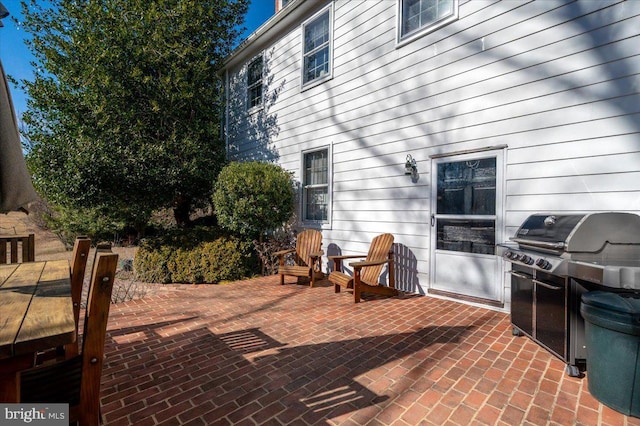 view of patio / terrace with area for grilling