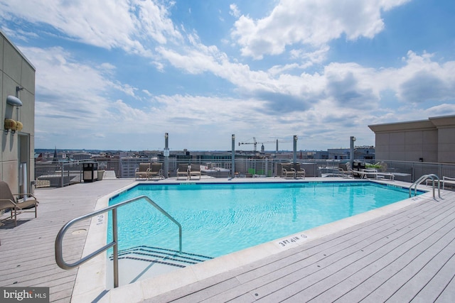 pool with fence