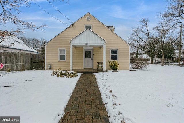 view of bungalow-style house