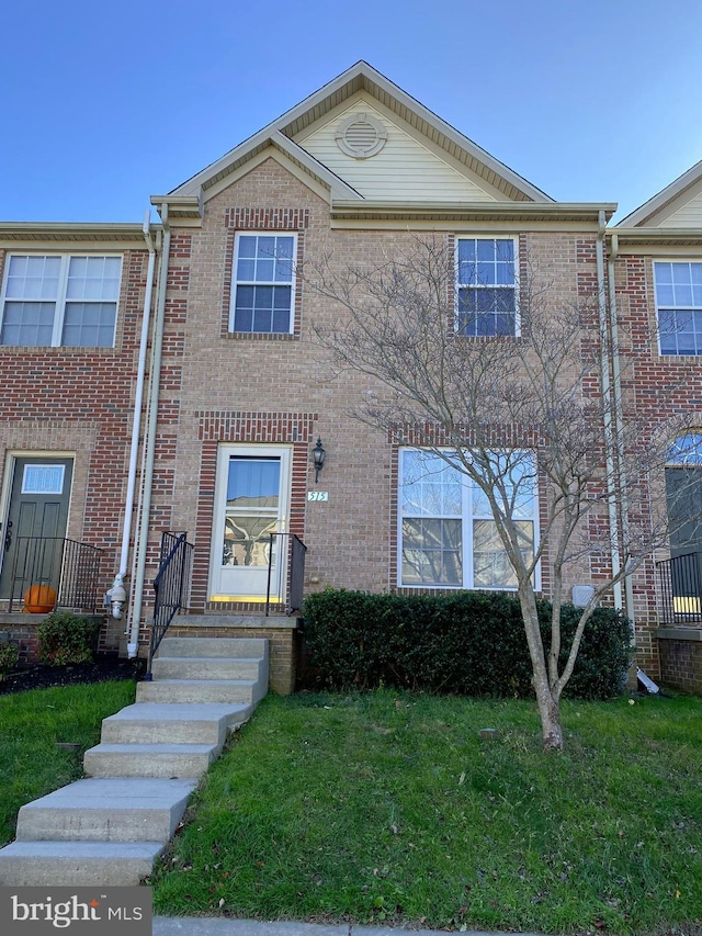 view of property with a front yard