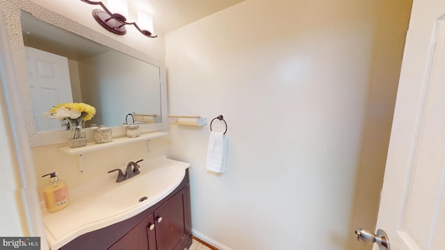 bathroom with vanity