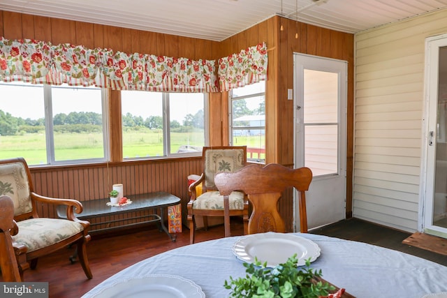 sunroom / solarium with a wealth of natural light