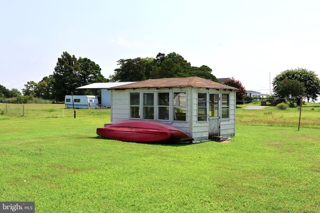 view of outbuilding