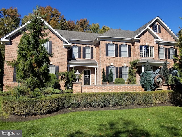 view of front of home featuring a front yard