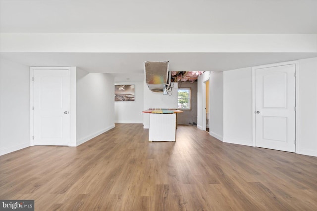 interior space featuring hardwood / wood-style floors