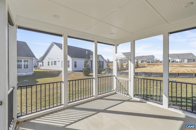 view of sunroom / solarium