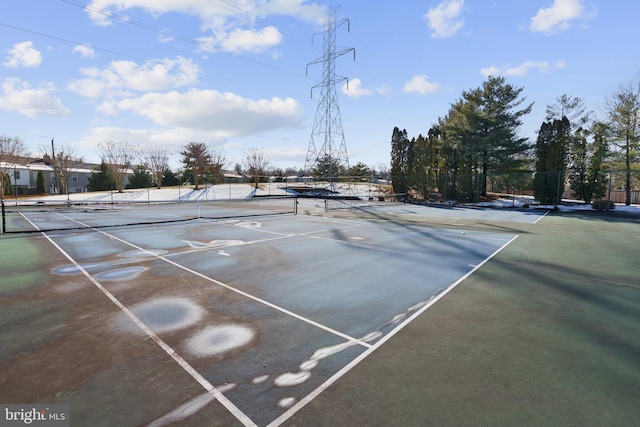 view of sport court