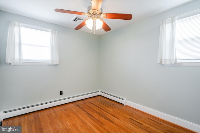 empty room with ceiling fan