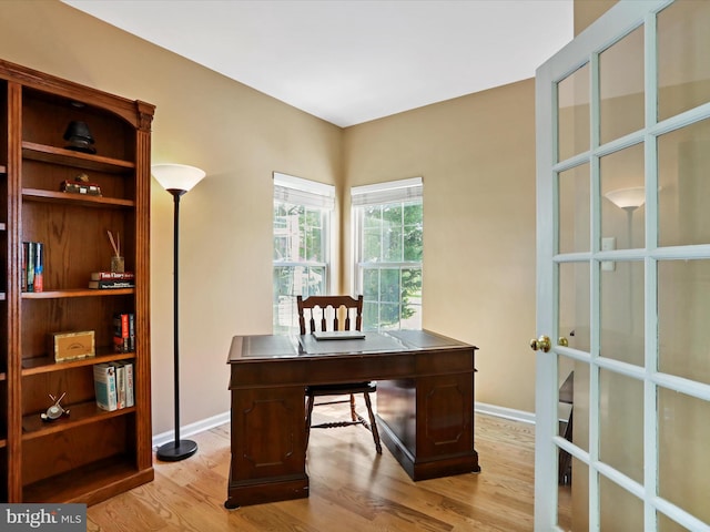 6852 Fielding Ct, Frederick, MD 21703 - office featuring light wood-type flooring and baseboards