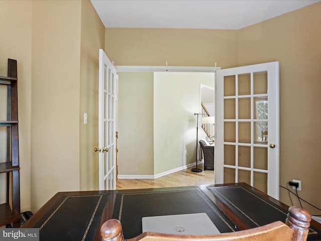 6852 Fielding Ct, Frederick, MD 21703 - interior space with french doors and wood finished floors