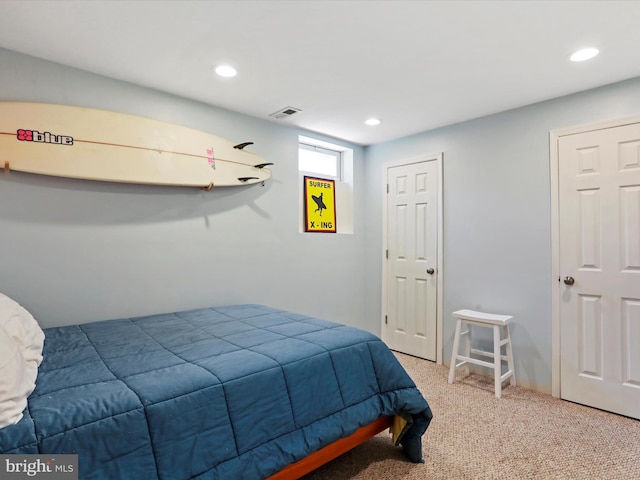 6852 Fielding Ct, Frederick, MD 21703 - carpeted bedroom featuring recessed lighting and visible vents