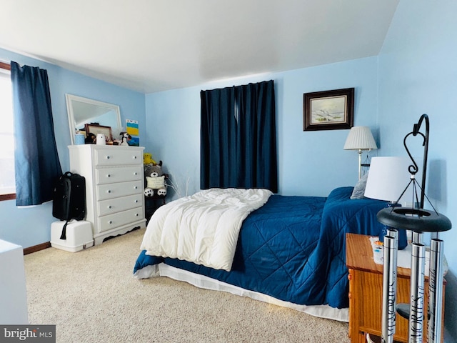 bedroom with carpet flooring