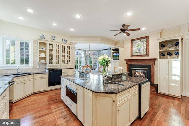 kitchen featuring cream cabinets and sink