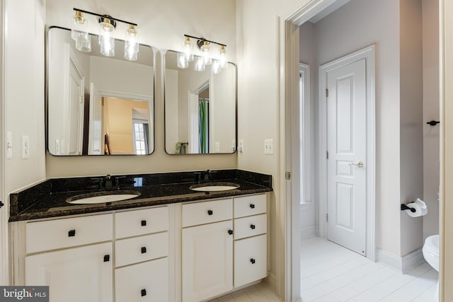 bathroom featuring vanity