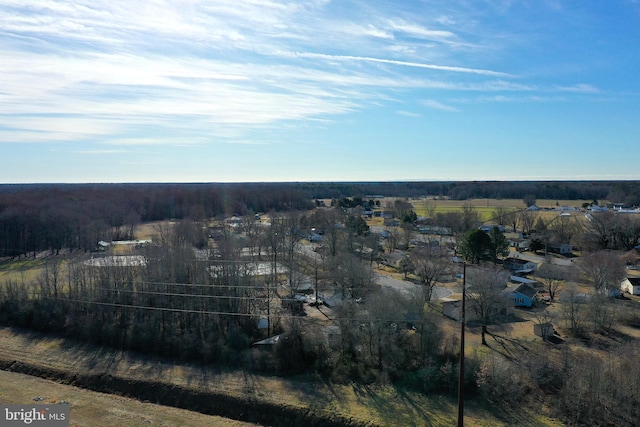 drone / aerial view featuring a rural view