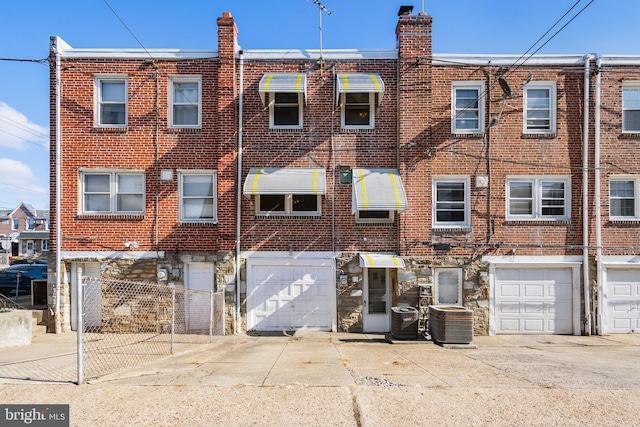 view of front of home featuring central AC