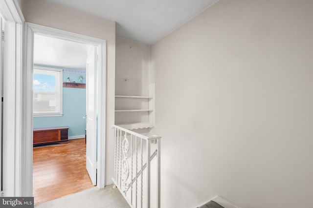 hallway featuring light hardwood / wood-style floors