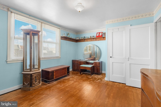 interior space featuring hardwood / wood-style floors