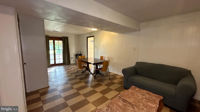 interior space featuring tile patterned floors