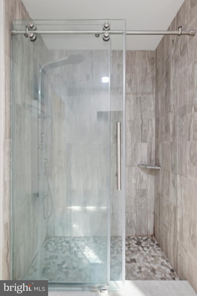 bathroom with walk in shower